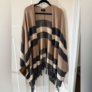 Vici Tan and Black Striped Sweater